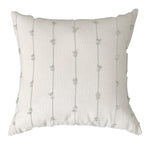 Pillow Cover Vertical Tufted & Knotted Trim Concealed Zipper