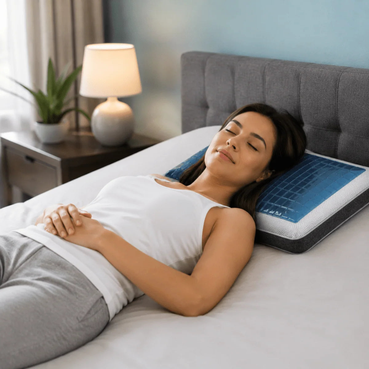 Pillow Ergonomic Cooling Gel Head & Neck Support