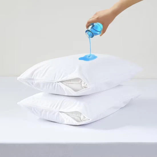 Pillow Protector Waterproof & Breathable Zippered Enclosure
