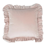 Pillow Sham Plush Velvet Ruffled Flange Hidden Zipper