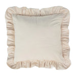 Pillow Sham Plush Velvet Ruffled Flange Hidden Zipper