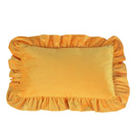Pillow Sham Plush Velvet Ruffled Flange Hidden Zipper