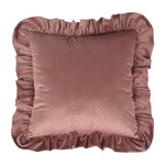 Pillow Sham Plush Velvet Ruffled Flange Hidden Zipper