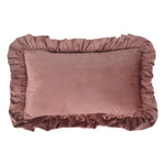 Pillow Sham Plush Velvet Ruffled Flange Hidden Zipper