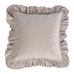 Pillow Sham Plush Velvet Ruffled Flange Hidden Zipper