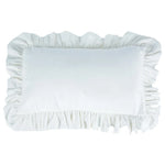 Pillow Sham Plush Velvet Ruffled Flange Hidden Zipper