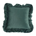 Pillow Sham Plush Velvet Ruffled Flange Hidden Zipper