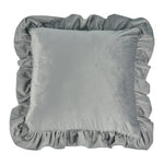 Pillow Sham Plush Velvet Ruffled Flange Hidden Zipper