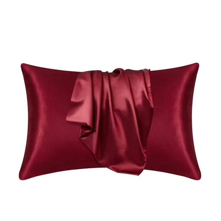 Pillowcase Mulberry Silk 22 Momme Zippered Breathable Surface