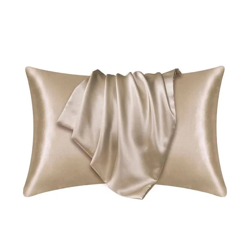 Pillowcase Mulberry Silk 22 Momme Zippered Breathable Surface