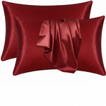 Pillowcase Silk-Like Breathable Concealed Zipper