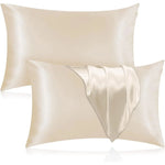 Pillowcase Silk-Like Breathable Concealed Zipper