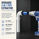 Pipe Thread Extractor 3-in-1 Heat-Treated 40CrV Steel