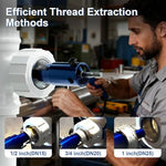 Pipe Thread Extractor 3-in-1 Reverse Spiral Hardened Steel