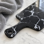 Pizza Plate Ceramic Marble Stripe Design