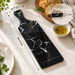 Pizza Plate Ceramic Marble Stripe Design