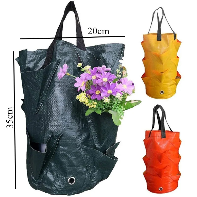Plant Bag Breathable & Waterproof 3 Gallon Side Pockets