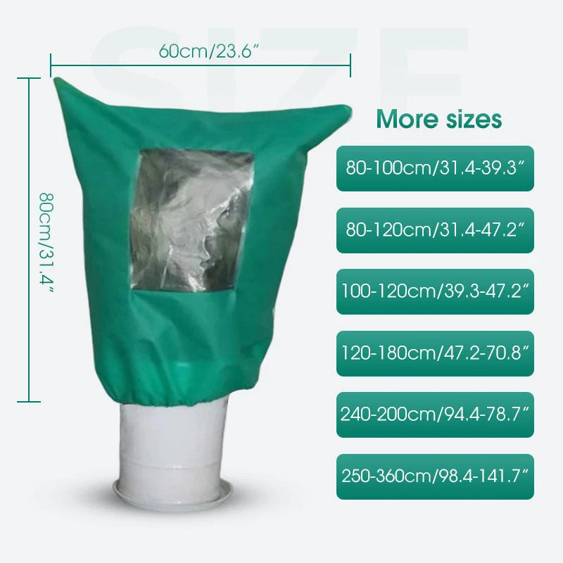 Plant Cover Weather-Resistant Transparent Window