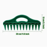 Plant Dibber 12-Hole Template Ergonomic Handle & Seeding Tool
