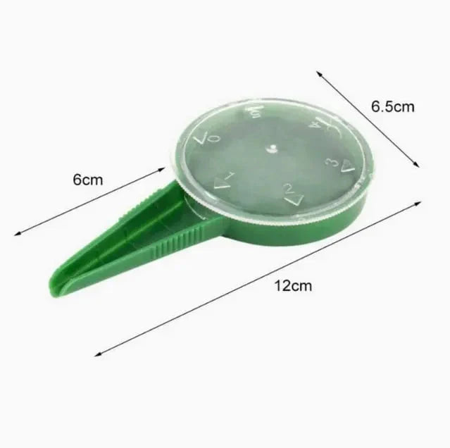 Plant Dibber 12-Hole Template Ergonomic Handle & Seeding Tool