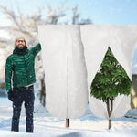 Plant Frost Cover Insulated Breathable Fleece Adjustable Drawstring