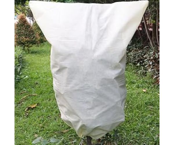 Plant Frost Cover Insulated Breathable Fleece Adjustable Drawstring