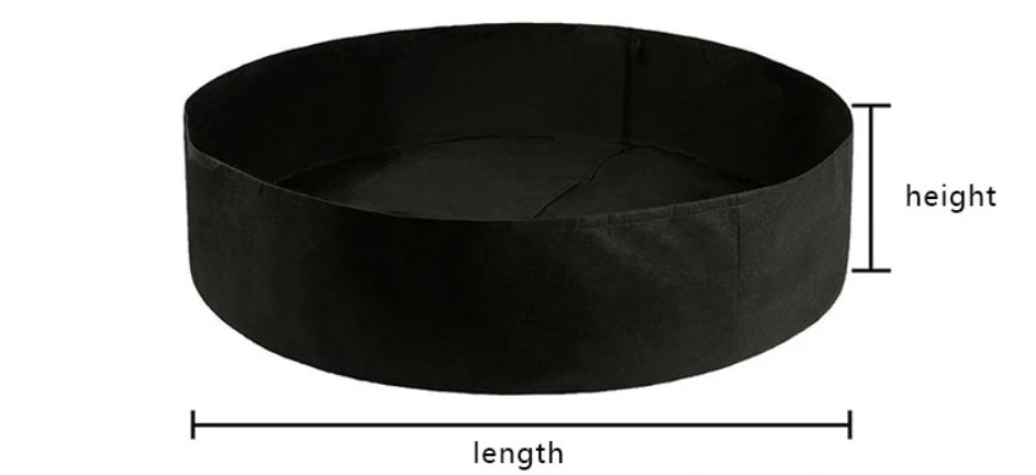 Plant Growth Bag Round Breathable Aeration & Drainage