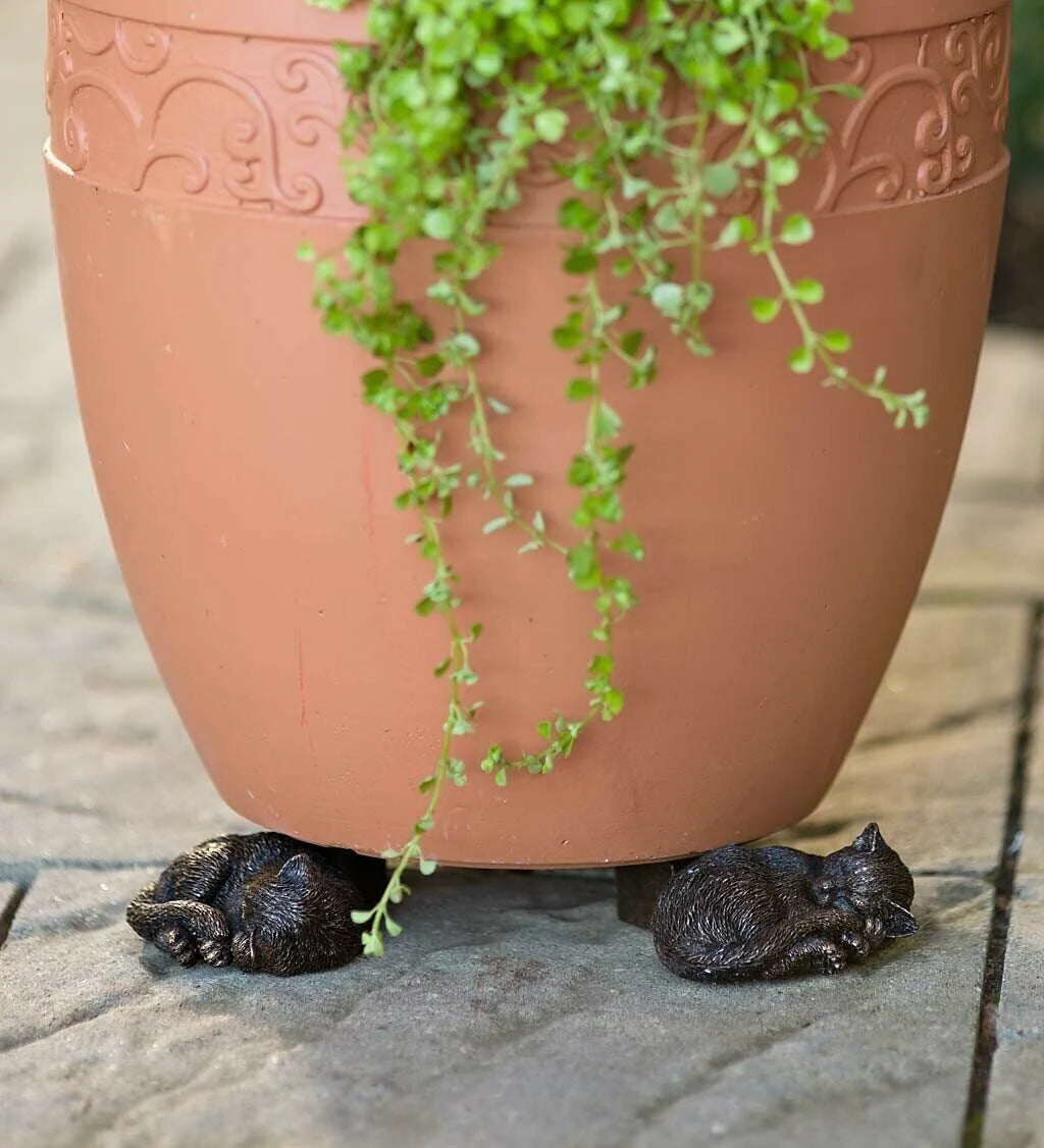 Plant Pot Feet Animal Figurines Frost-Resistant Resin