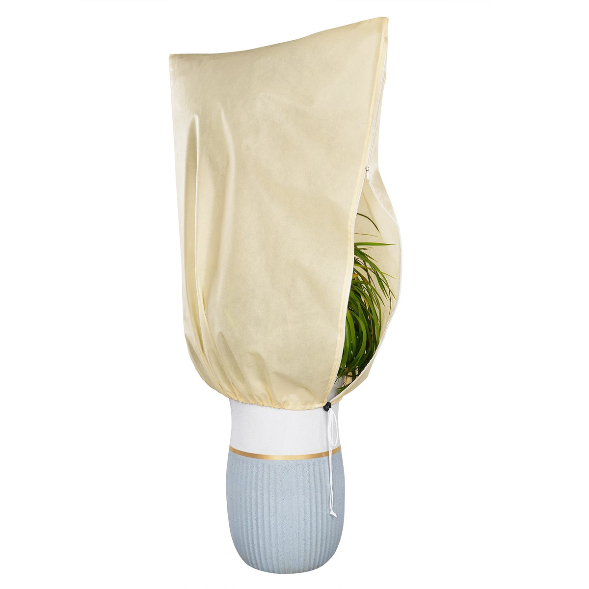 Plant Protection Cover Breathable Non-Woven Zipper & Drawstring