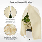 Plant Protection Cover Breathable Non-Woven Zipper & Drawstring