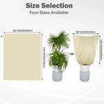 Plant Protection Cover Breathable Non-Woven Zipper & Drawstring