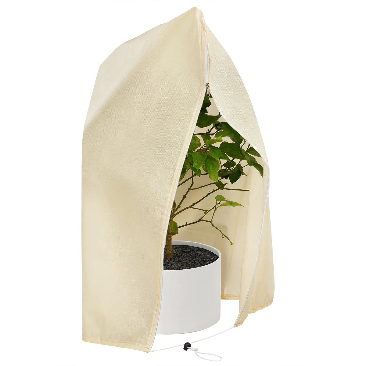 Plant Protection Cover Breathable Non-Woven Zipper & Drawstring