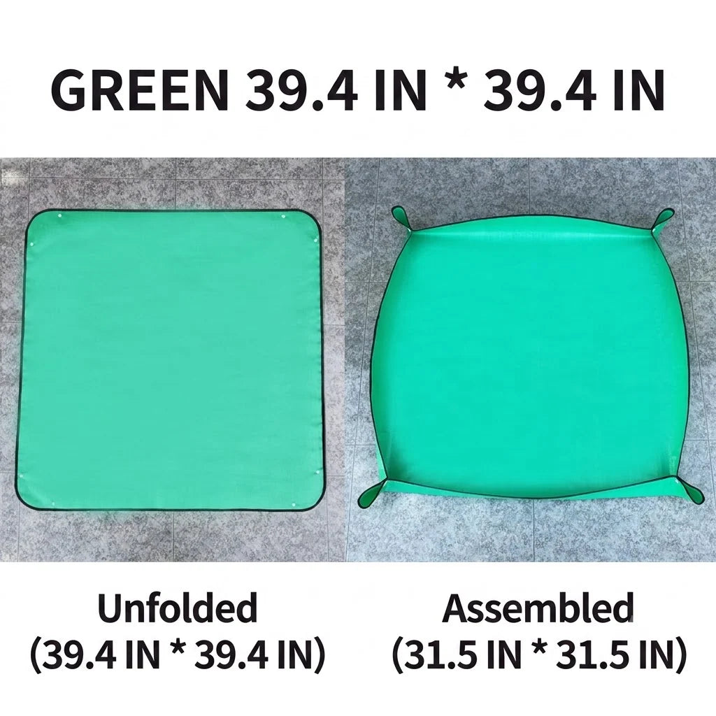 Plant Repotting Mat Waterproof Foldable Snap Corners