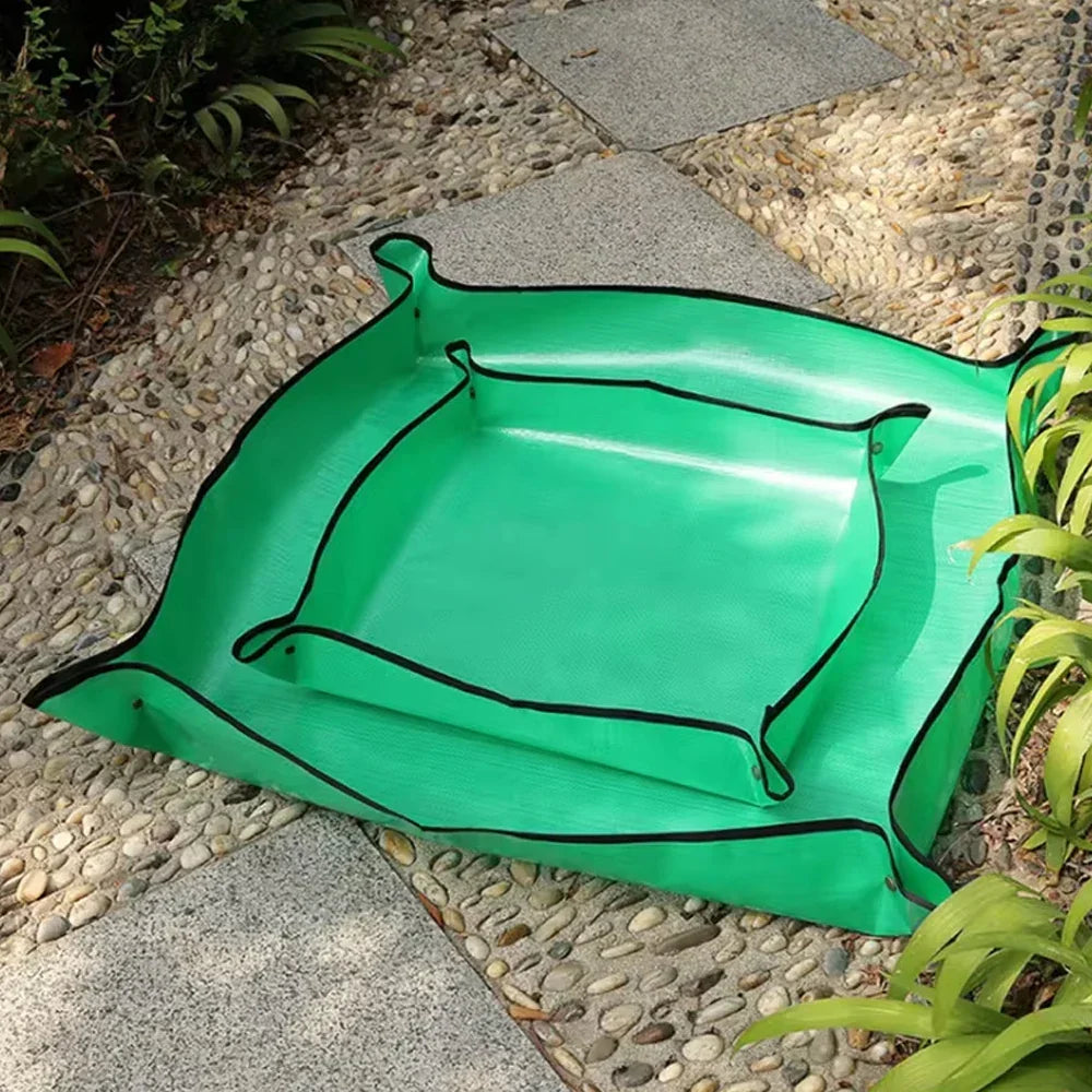 Plant Repotting Mat Waterproof Foldable Snap Corners