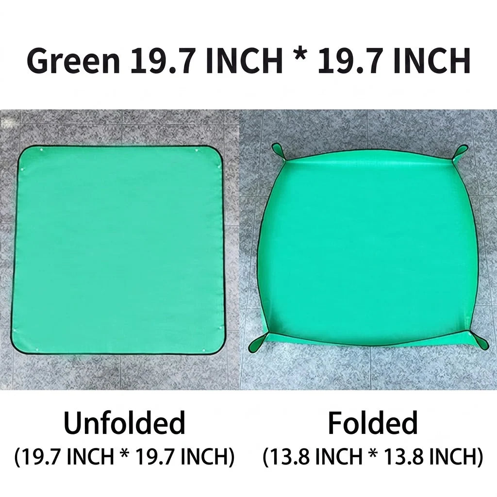 Plant Repotting Mat Waterproof Foldable Snap Corners