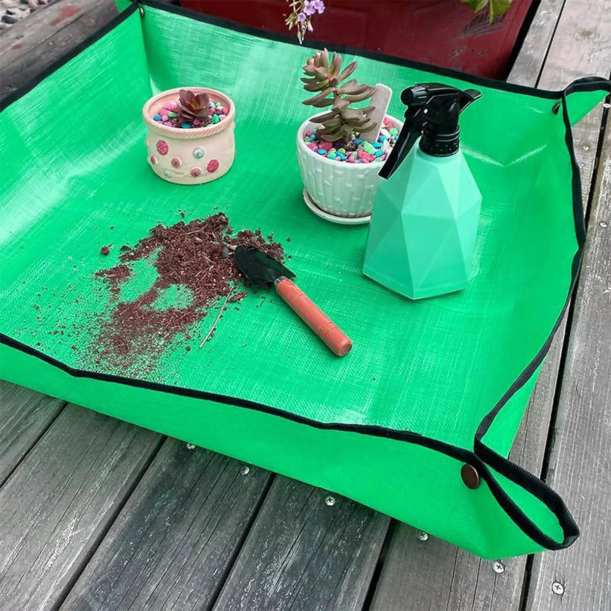 Plant Repotting Mat Waterproof & Stain-Resistant Reinforced Corners