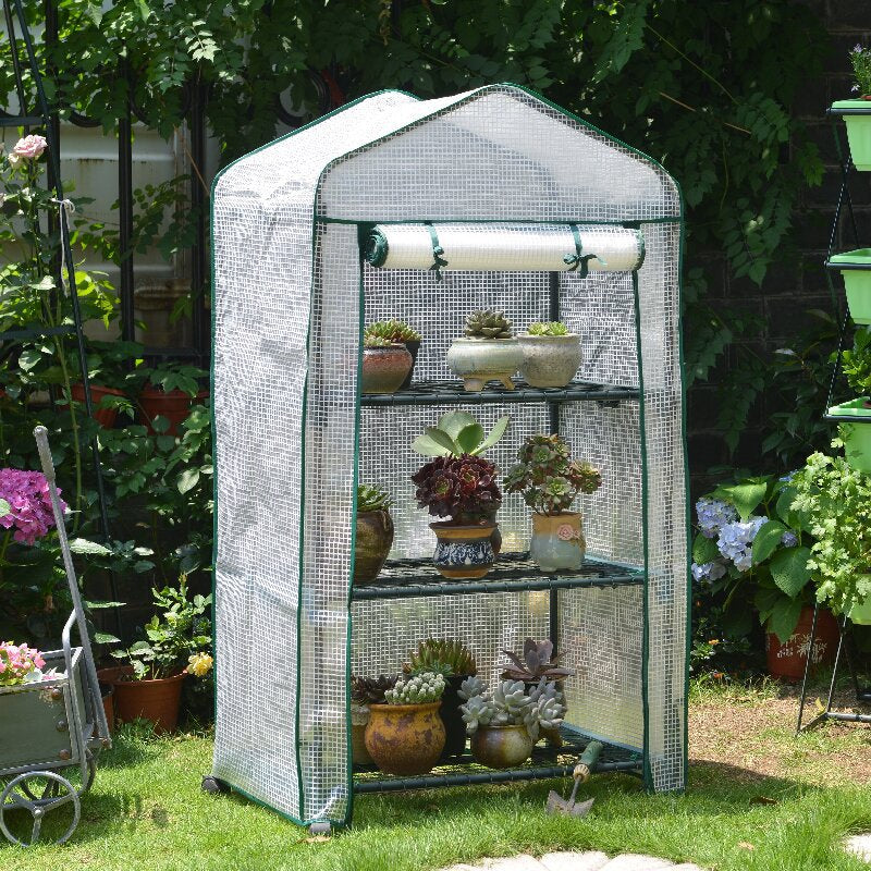 Plant Shelf Multi-Tier Weather-Resistant Tool-Free Assembly