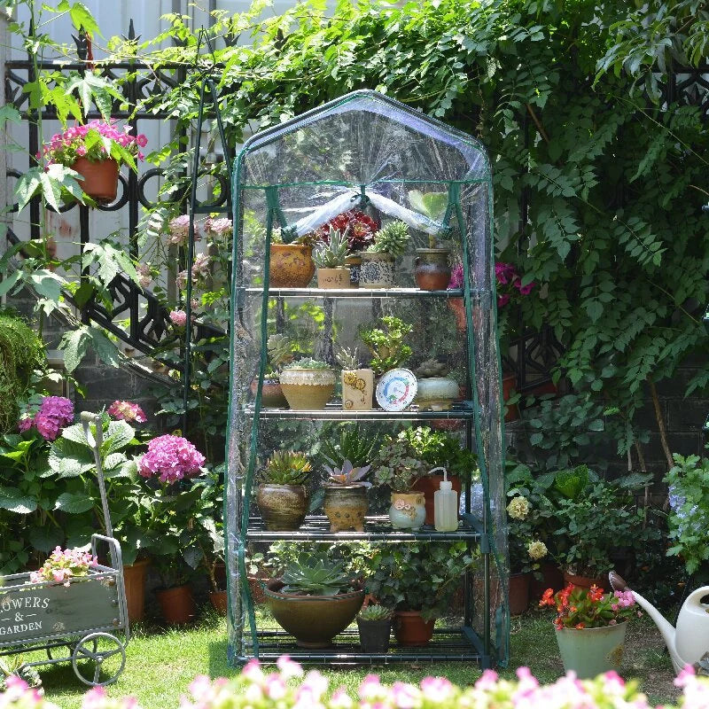 Plant Shelving Unit Multi-Tier Weather-Resistant For Indoor & Outdoor Use