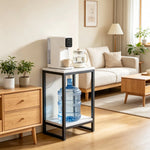 Plant Stand Marble-Effect Two-Tier Space-Saving