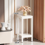 Plant Stand Marble-Effect Two-Tier Space-Saving