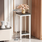Plant Stand Marble-Effect Two-Tier Space-Saving