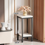Plant Stand Marble-Effect Two-Tier Space-Saving