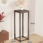 Plant Stand Powder-Coated Steel Space-Saving Square Top