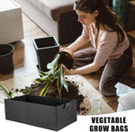 Plant Storage Box Foldable Felt Handles
