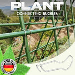 Plant Support Clips Galvanized Rust-Resistant Fits 11–20mm Pipes