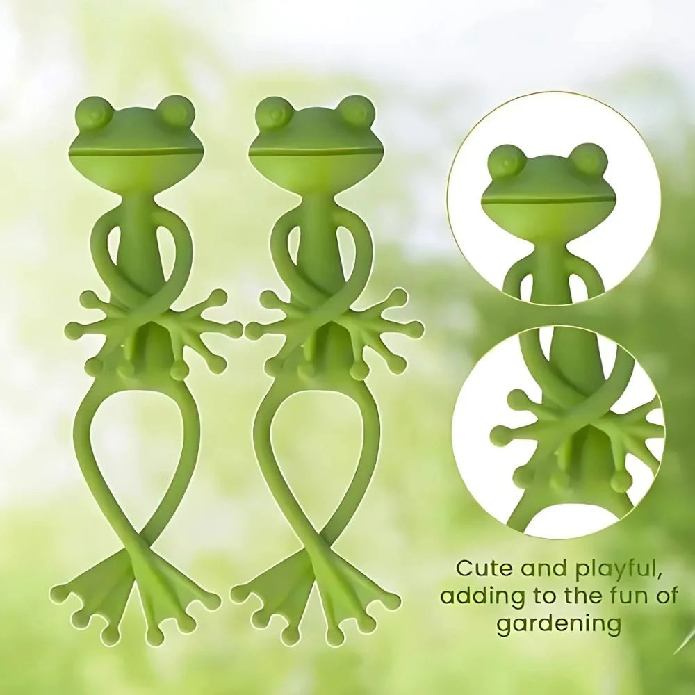 Plant Support Stake Frog Design Compact Plastic