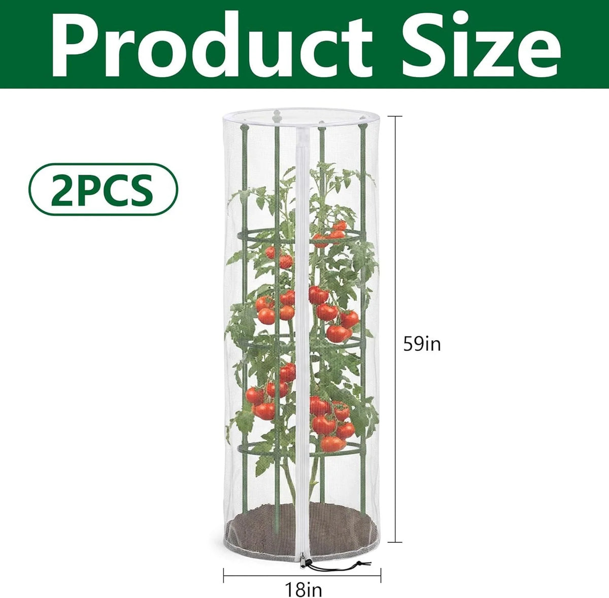 Plant Support Trellis Adjustable Height Breathable Mesh