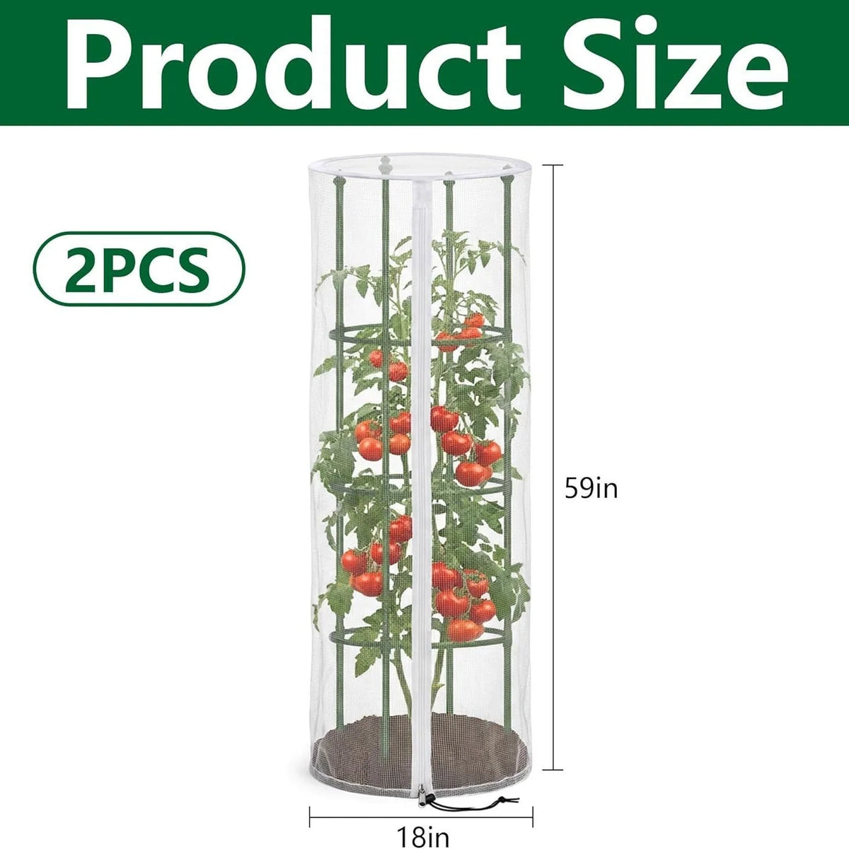 Plant Support Trellis Adjustable Height Breathable Mesh