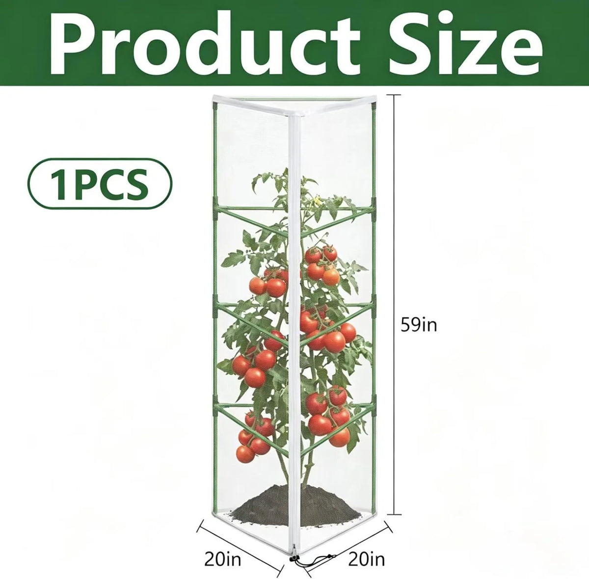 Plant Support Trellis Adjustable Height Breathable Mesh