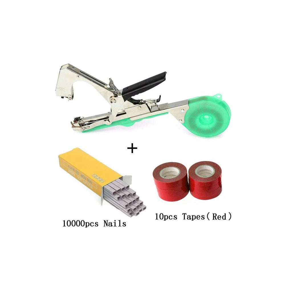 Plant Tying Tool One-Hand Cutter Includes Tape & Staples